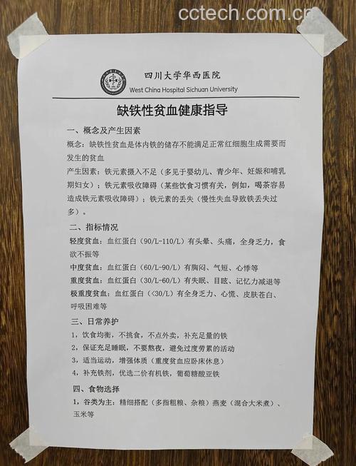 慢性缺铁性贫血的治疗方案