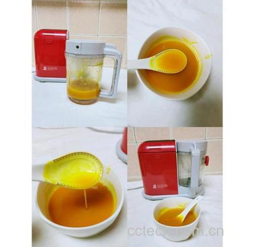 南瓜泥辅食机打泥教程:蒸几分钟?加多少水?