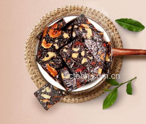 核桃仁与黑芝麻 核桃与黑芝麻食材图