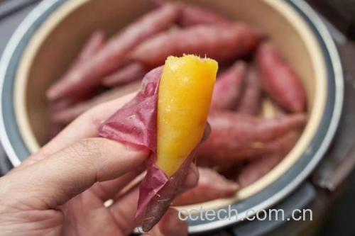 红薯富含膳食纤维和维生素 红薯营养成分示意