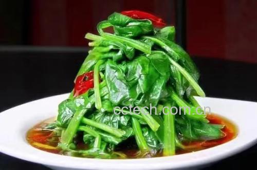 菠菜炒鸡蛋成品图