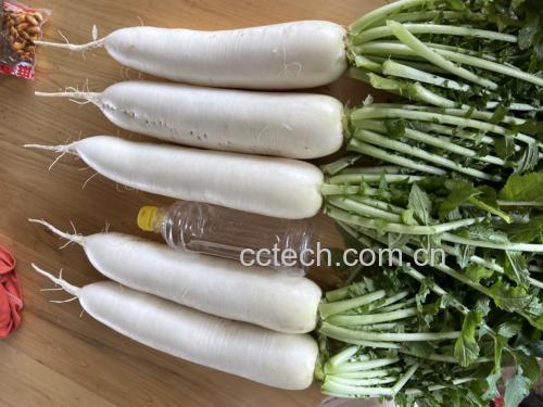 白萝卜小葱煮水成品图