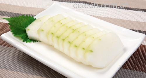 凉拌黄瓜蒜苔丝成品图
