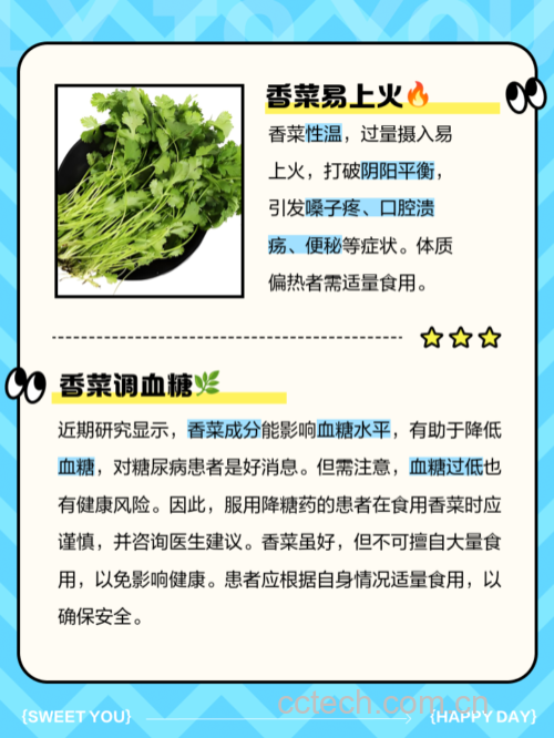 香菜解剖结构示意图:根部挥发油含量最高(2.3倍于叶片),茎部次之,叶片最低,指导患者选择低刺激部位食用 香菜植株特写:清晰展示根、茎、叶三部分结构,根部呈细须状浅褐色,茎部圆柱形浅绿色带纵棱,叶片为二回羽状复叶,边缘锯齿明显,叶面泛蜡质光泽