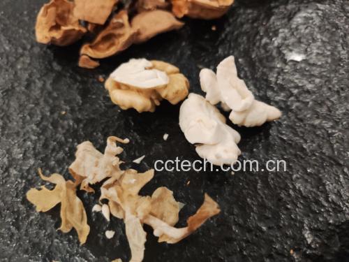 核桃营养成分结构示意图,突出其低嘌呤、高不饱和脂肪酸特点 核桃营养结构图示