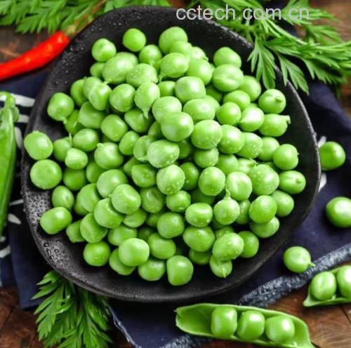 五彩缤纷的蔬菜拼盘,包含豌豆、胡萝卜、甜椒、玉米粒,色彩鲜艳诱人 豌豆搭配料理示意图