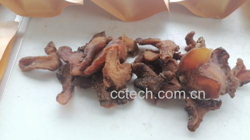 黄精与西洋参干品特写对比图