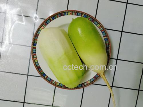 一盘色泽诱人、酱香浓郁的红烧青萝卜 红烧青萝卜成品图