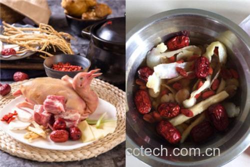 专业美食摄影:呈现传统药膳标准形态——汤色清亮不浊,红参片舒展无碎渣,鸽肉纤维分明未糜烂,体现火候精准控制(文火慢炖1.5小时) 砂锅炖煮中的鸽子炖红参:乳白色汤汁微沸,可见鸽肉块与红参片沉底,表面浮少量金黄色油脂,配青葱段点缀