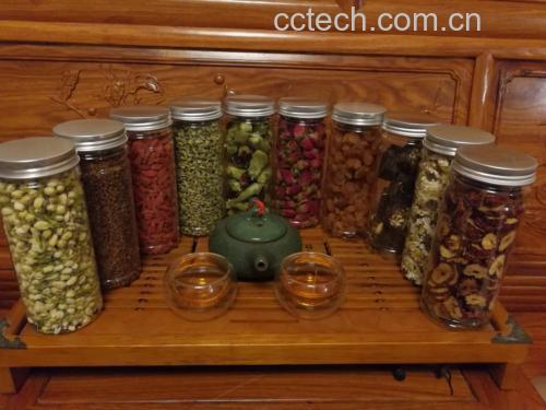 枸杞玫瑰花藏红花茶具搭配图