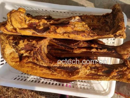 香芋杆炒腊肉成品图