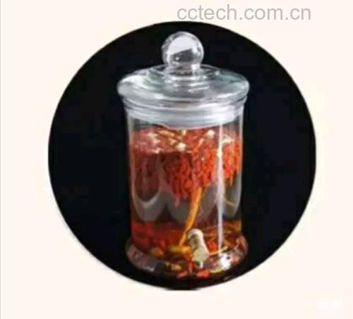 一位身着传统服饰的老药师正在木桌上摆放新鲜鹿茸片和干燥鹿鞭,旁边是透明玻璃泡酒罐和高粱酒瓶,背景为东北林区木质小屋,展现传统药材处理场景 鹿茸与鹿鞭泡酒的传统工艺展示