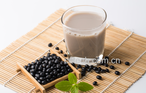 黑豆豆浆营养标签示意图