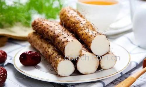 山药干片与干红枣片食材展示图,包含辅料枸杞和桂圆肉,整体呈现自然健康风格 山药干片与干红枣片并列摆放于木质砧板上,旁边有小碗盛放枸杞和桂圆肉,背景为浅色厨房台面