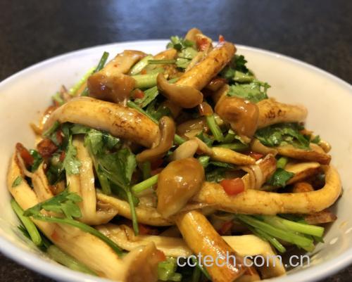 松茸韭菜饺子成品图