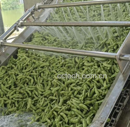 毛豆清洗过程展示 毛豆清洗过程
