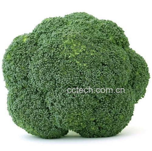 展示西兰花的营养成分表,突出维生素C、纤维和钾含量 西兰花的营养成分图