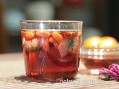 野菊花茶冲泡图