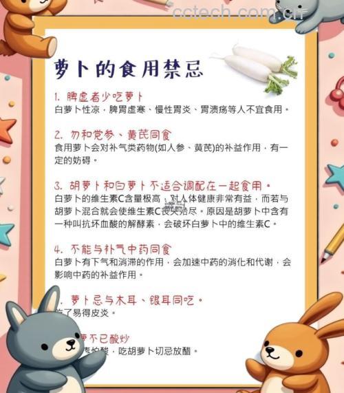 红皮萝卜与豆腐搭配示意图