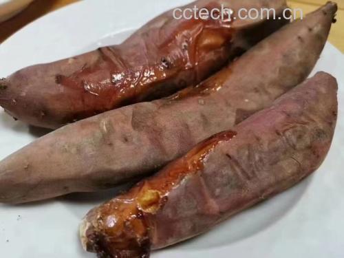 烤制后的烟薯25流蜜图