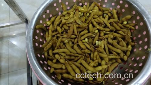 毛豆焯水过程