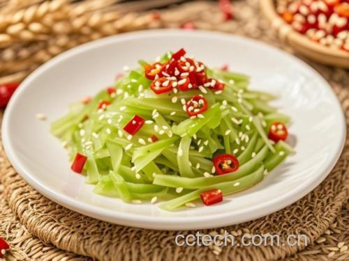 凉拌大齿山芹成品图