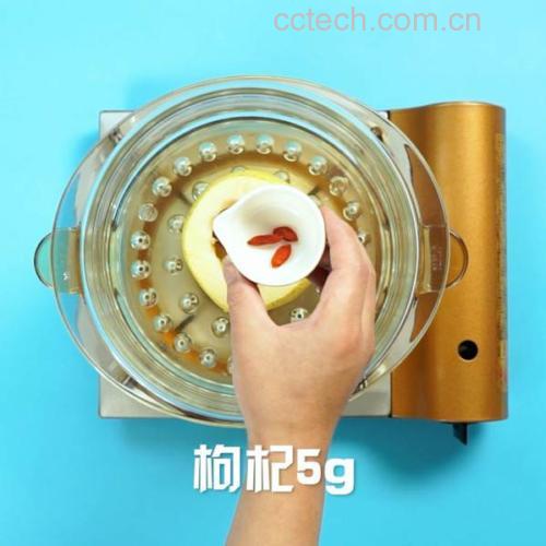 酸梨炖煮食用示意图