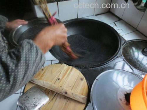 芝麻加工过程示意
