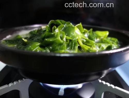炖煮干海带过程