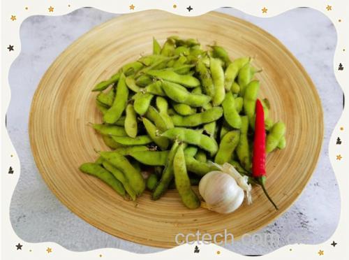 毛豆成品摆盘展示