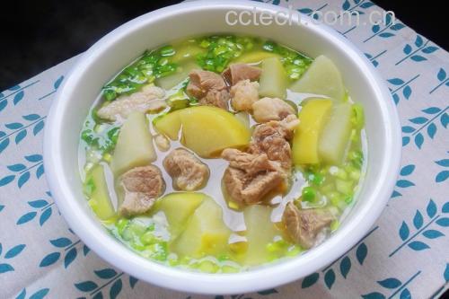 冬瓜与猪肉搭配的食材展示