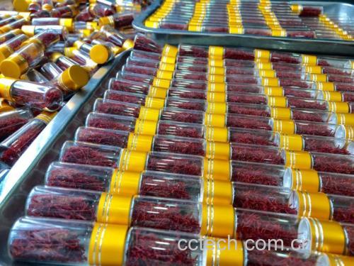 优质野菊花与藏红花成品包装展示图