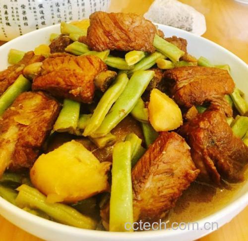 炖无筋豆成品图
