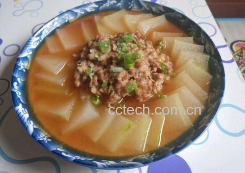 肉末冬瓜搭配米饭