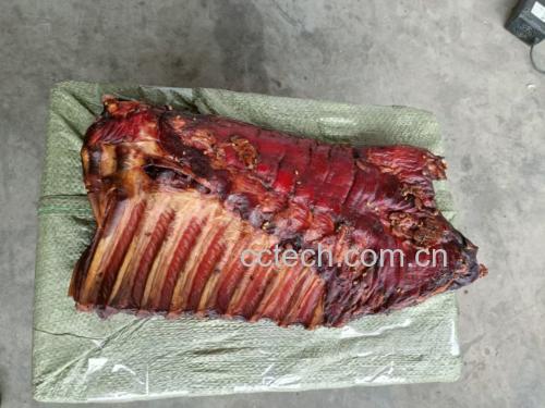 白萝卜炖肉的食材展示