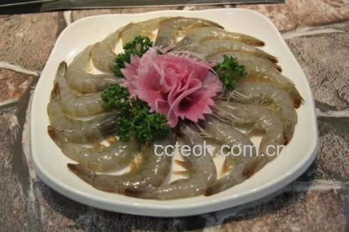 对虾与甜虾料理成品图