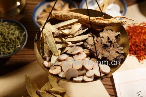 中医师为儿童把脉开方场景