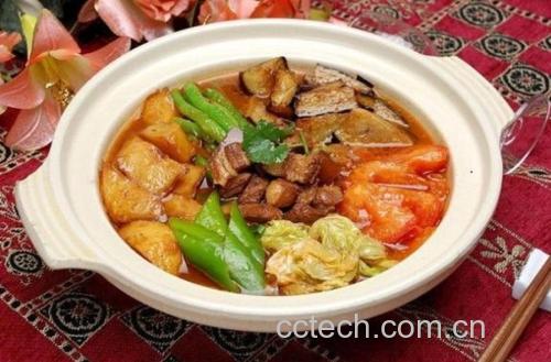 花芸豆炖制菜肴成品展示