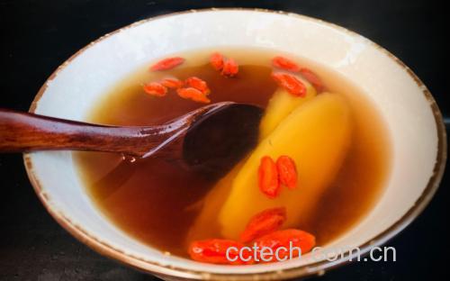 成品蒸香蕉特写