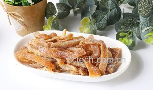 蜜橘陈皮茶与蜜饯成品图