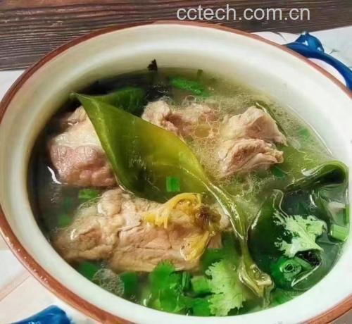 海带排骨汤成品图