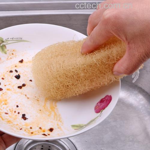 丝瓜抹布在厨房使用场景