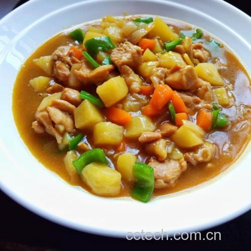 咖喱牛肉土豆成品展示