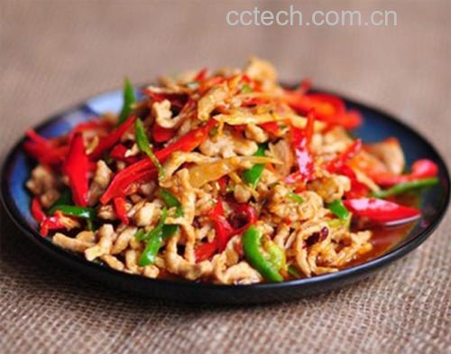 软皮线椒炒肉丝成品图