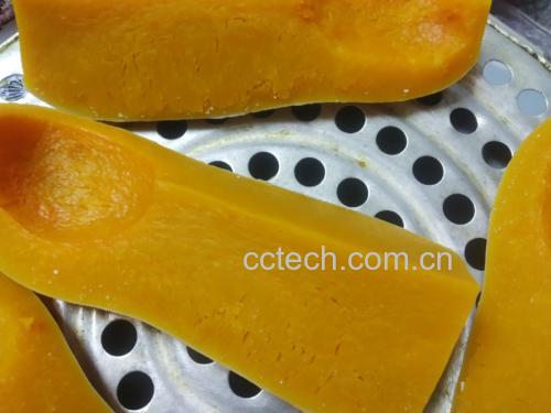 奶油南瓜汤与蒸南瓜的对比图