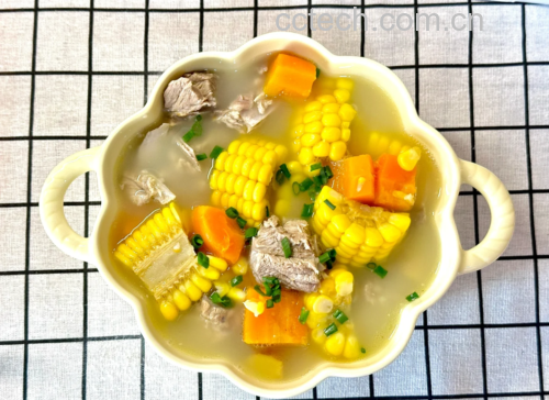 黑糯玉米蒸排骨成品图