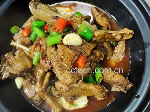胡椒炖鸭成品特写