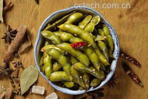 煮毛豆过程图