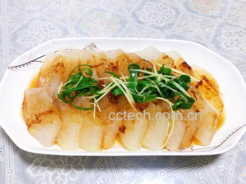 清蒸白萝卜菜肴
