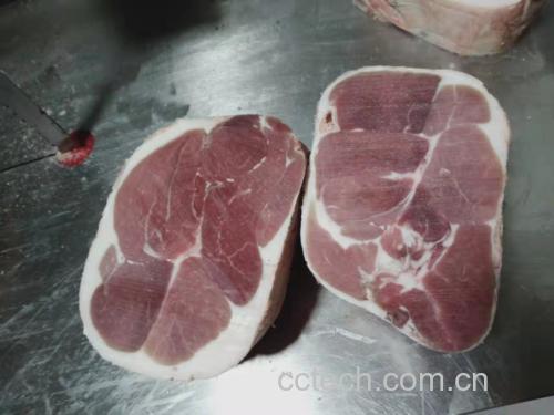 羊肉与洋葱切片展示图